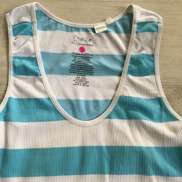 Energie Racerback Striped Active Performance Tank Top Shirt - Picture 4 of 16